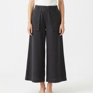 Young, Fabulous & Broke Wide Leg Pull On Linen Blend & Pockets High Rise Pants M